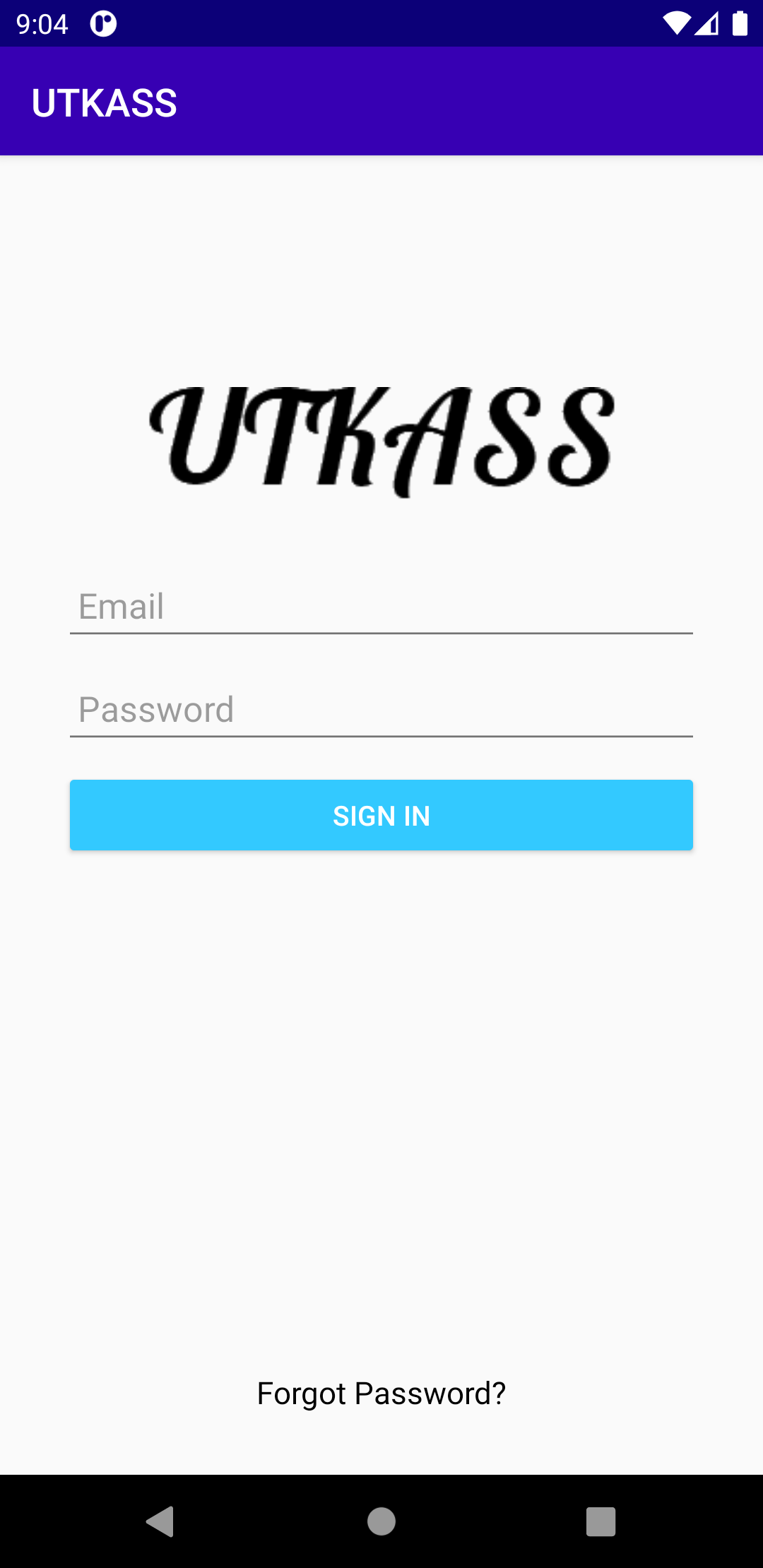 android login screen